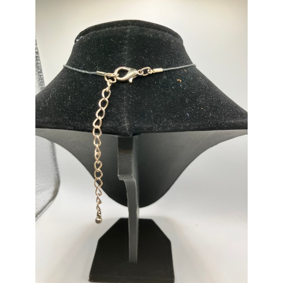 Reversible Metal Circles Pendant Purple Beaded Necklace! - Picture 15 of 15